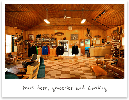 Frog Rapids Camp groceries and clothing