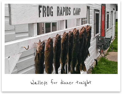 Catch Walleye at Frog Rapids Camp
